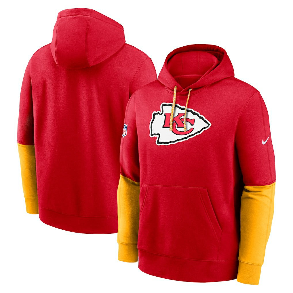 Kansas City Chiefs Nike 2024 Sideline Club Pullover Hoodie