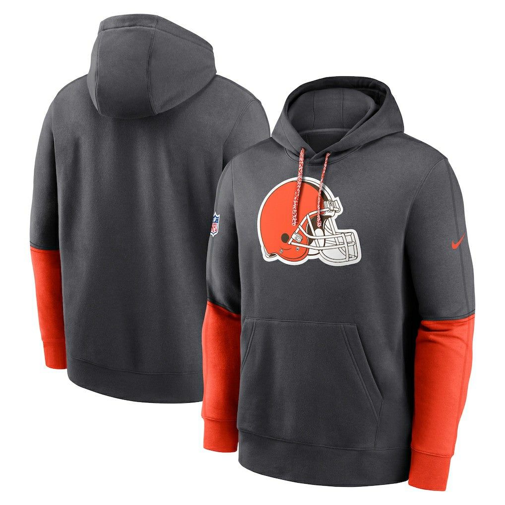 Cleveland Browns Nike 2024 Sideline Club Pullover Hoodie