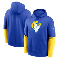 Los Angeles Rams Nike 2024 Sideline Club Pullover Hoodie