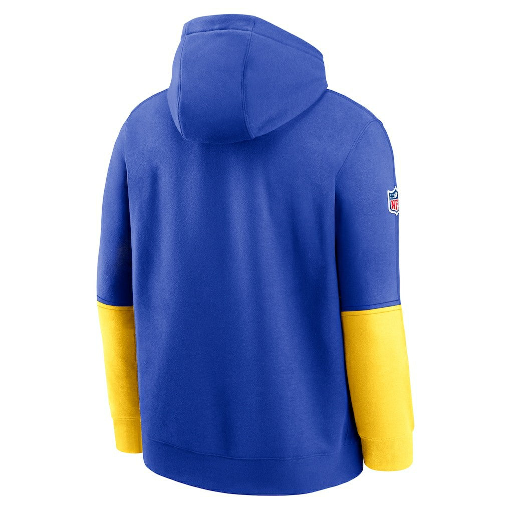Los Angeles Rams Nike 2024 Sideline Club Pullover Hoodie