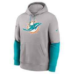 Miami Dolphins Nike 2024 Sideline Club Pullover Hoodie