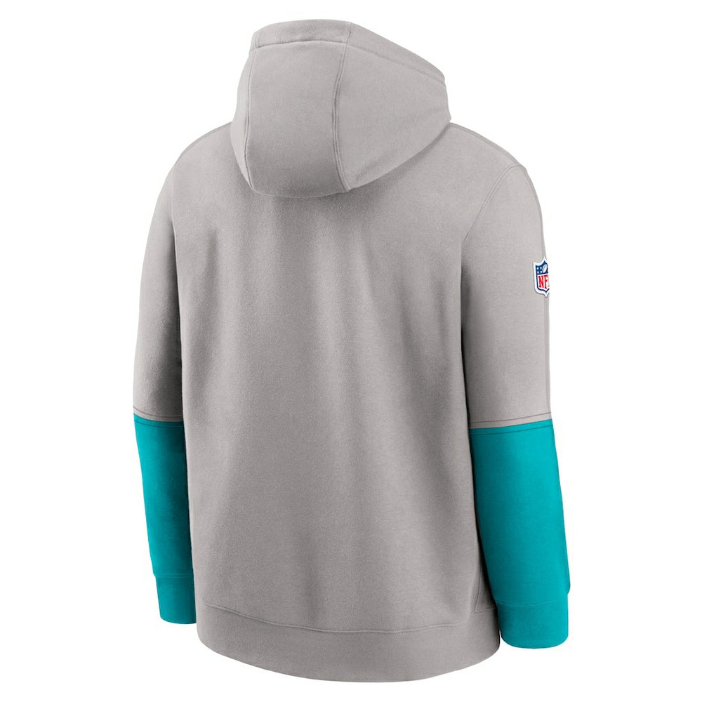 Miami Dolphins Nike 2024 Sideline Club Pullover Hoodie