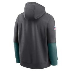 Philadelphia Eagles Nike 2024 Sideline Club Pullover Hoodie