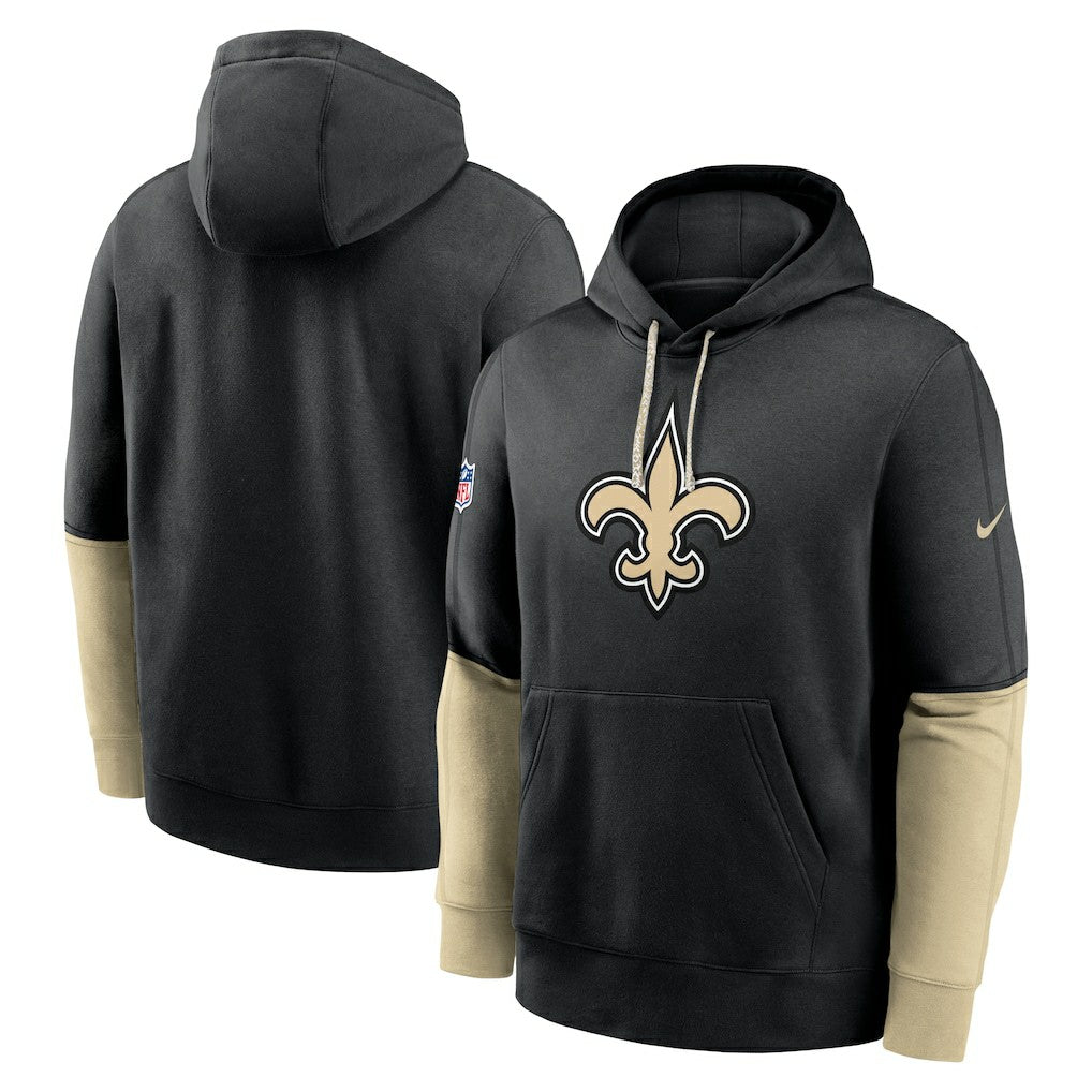 New Orleans Saints Nike 2024 Sideline Club Pullover Hoodie