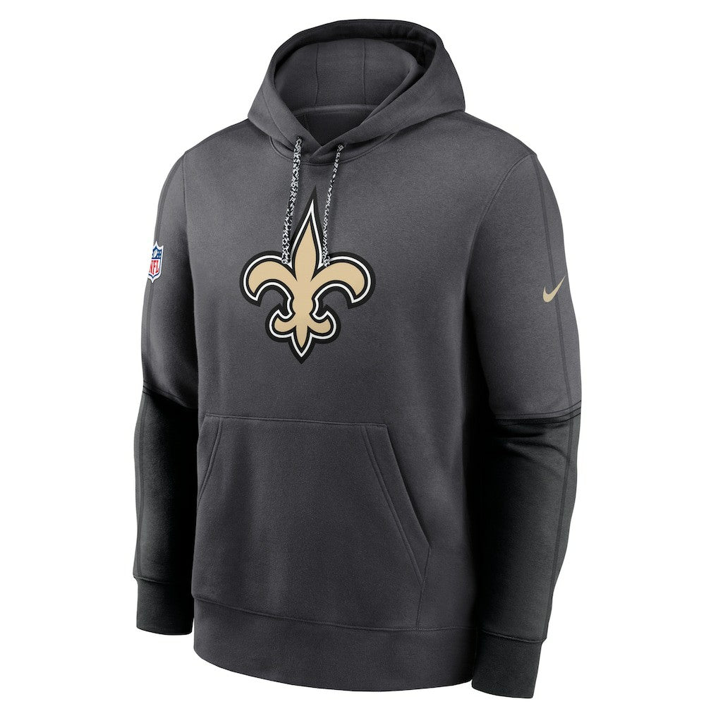 New Orleans Saints Nike 2024 Sideline Club Pullover Hoodie
