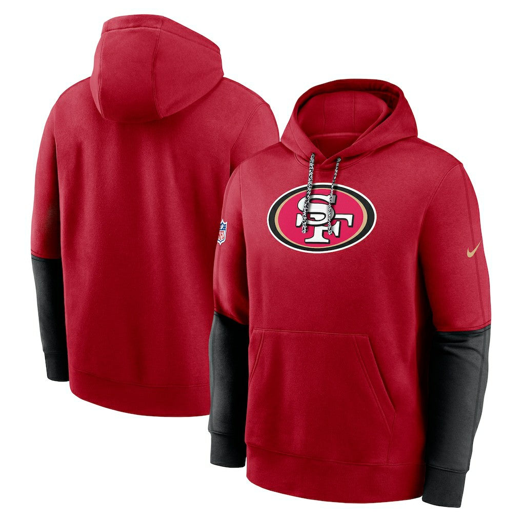 San Francisco 49ers Nike 2024 Sideline Club Pullover Hoodie