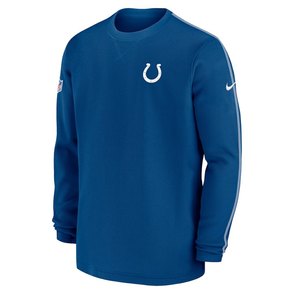 Indianapolis Colts Nike 2024 Sideline Coaches Long Sleeve Top