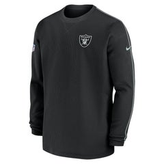 Las Vegas Raiders Nike 2024 Sideline Coaches Long Sleeve Top