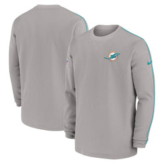 Miami Dolphins Nike 2024 Sideline Coaches Long Sleeve Top