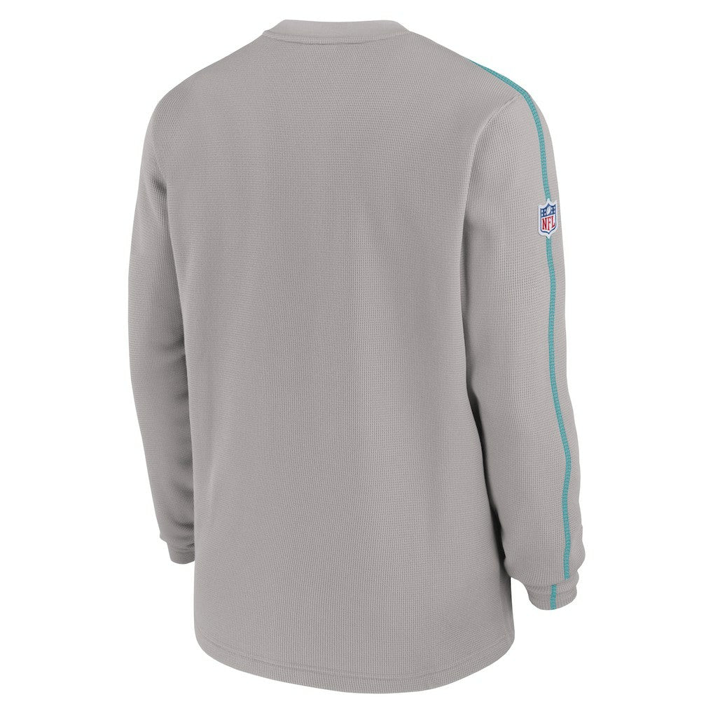 Miami Dolphins Nike 2024 Sideline Coaches Long Sleeve Top