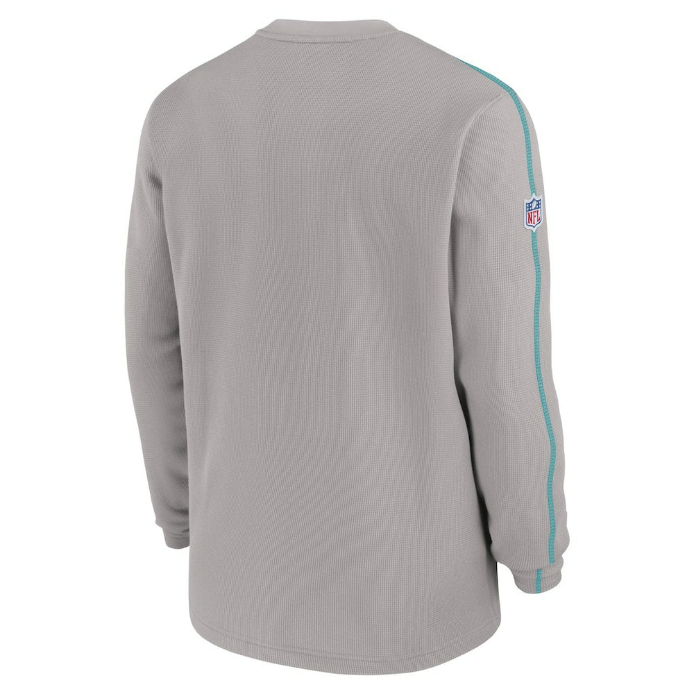 Miami Dolphins Nike 2024 Sideline Coaches Long Sleeve Top