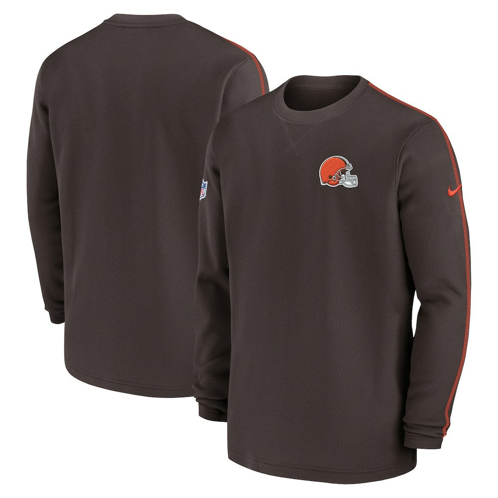 Cleveland Browns Nike 2024 Sideline Coaches Long Sleeve Top