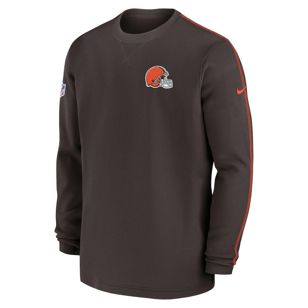 Cleveland Browns Nike 2024 Sideline Coaches Long Sleeve Top