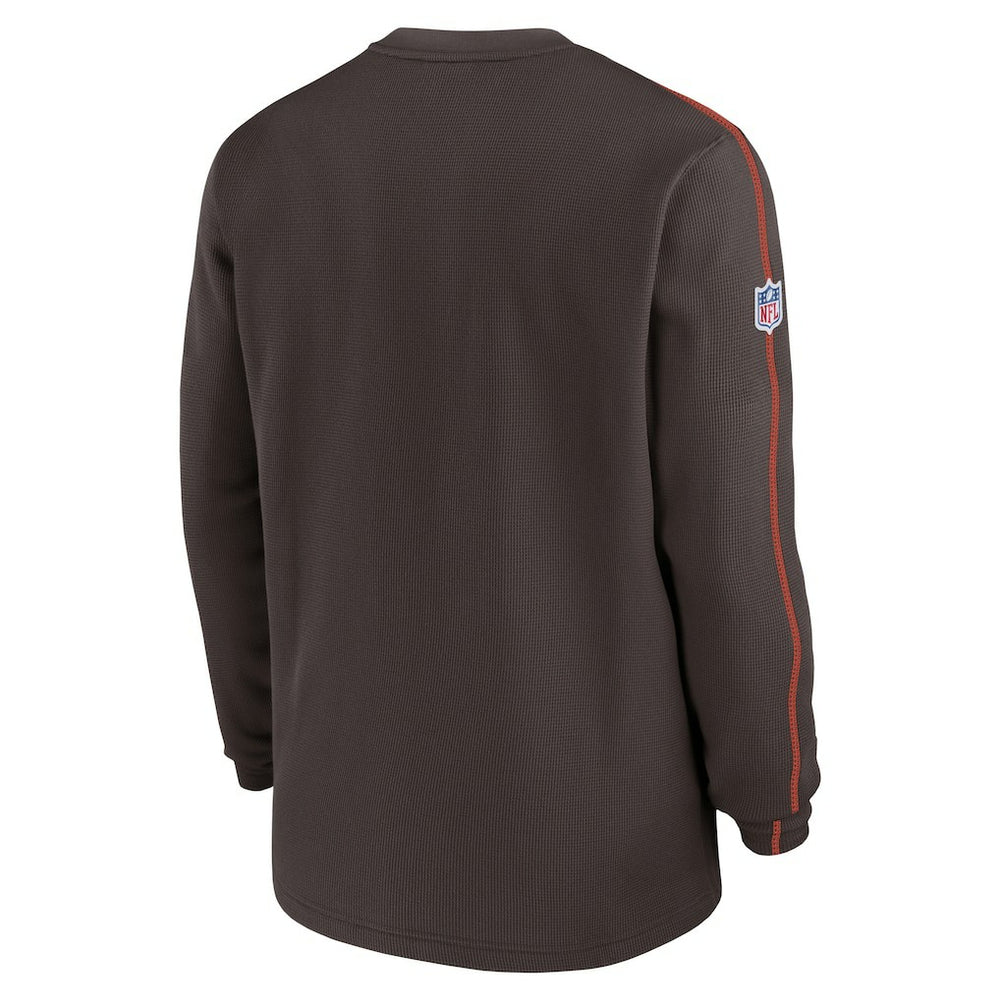 Cleveland Browns Nike 2024 Sideline Coaches Long Sleeve Top