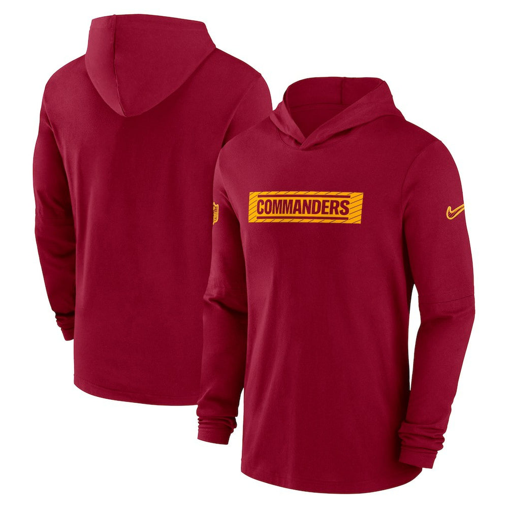 Washington Commanders Nike 2024/25 Sideline Performance Long Sleeve Hoodie T-Shirt