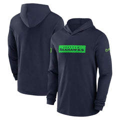 Seattle Seahawks Nike 2024/25 Sideline Performance Long Sleeve Hoodie T-Shirt