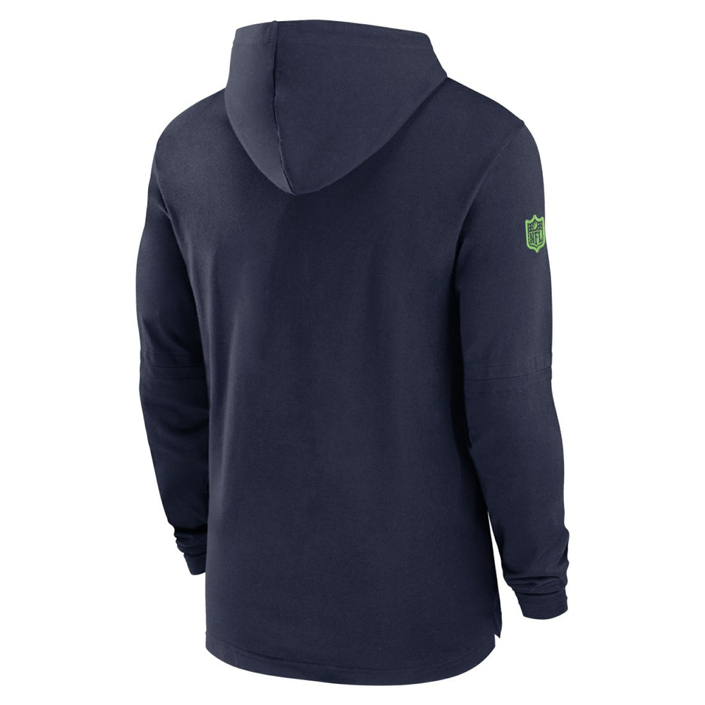 Seattle Seahawks Nike 2024/25 Sideline Performance Long Sleeve Hoodie T-Shirt