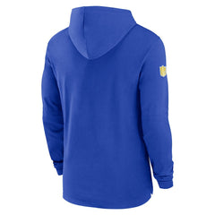 Los Angeles Rams Nike 2024/25 Sideline Performance Long Sleeve Hoodie T-Shirt