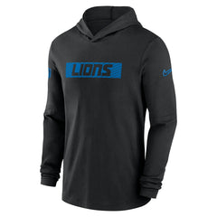 Detroit Lions Nike 2024/25 Sideline Performance Long Sleeve Hoodie T-Shirt