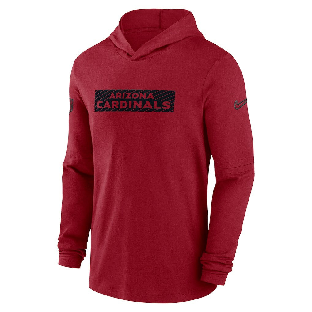 Arizona Cardinals Nike 2024/25 Sideline Performance Long Sleeve Hoodie T-Shirt