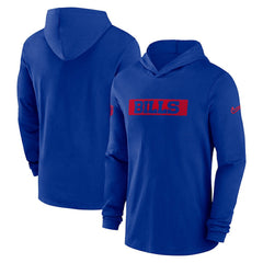 Buffalo Bills Nike 2024/25 Sideline Performance Long Sleeve Hoodie T-Shirt