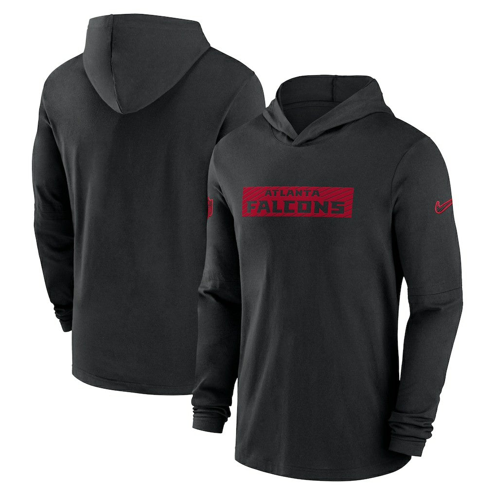 Atlanta Falcons Nike 2024/25 Sideline Performance Long Sleeve Hoodie T-Shirt