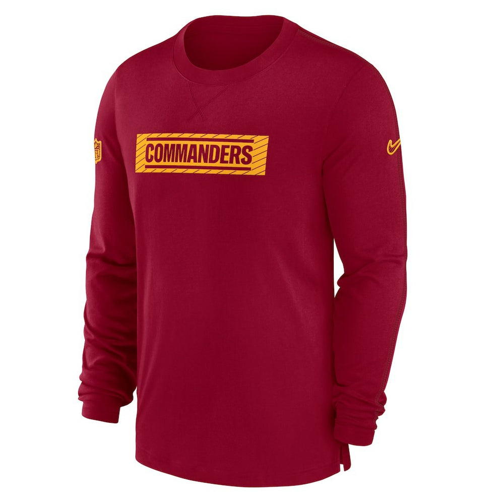 Washington Commanders Nike Sideline Player Performance Long Sleeve T-Shirt