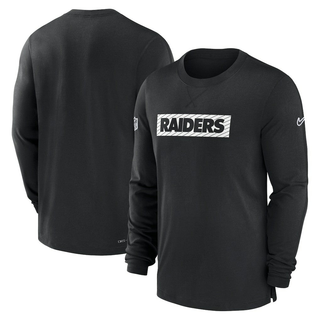 Las Vegas Raiders Nike Sideline Player Performance Long Sleeve T-Shirt