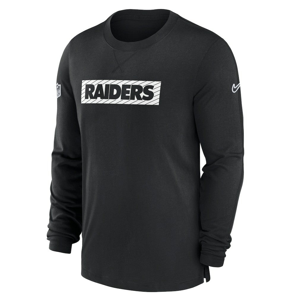 Las Vegas Raiders Nike Sideline Player Performance Long Sleeve T-Shirt