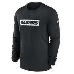 Las Vegas Raiders Nike Sideline Player Performance Long Sleeve T-Shirt