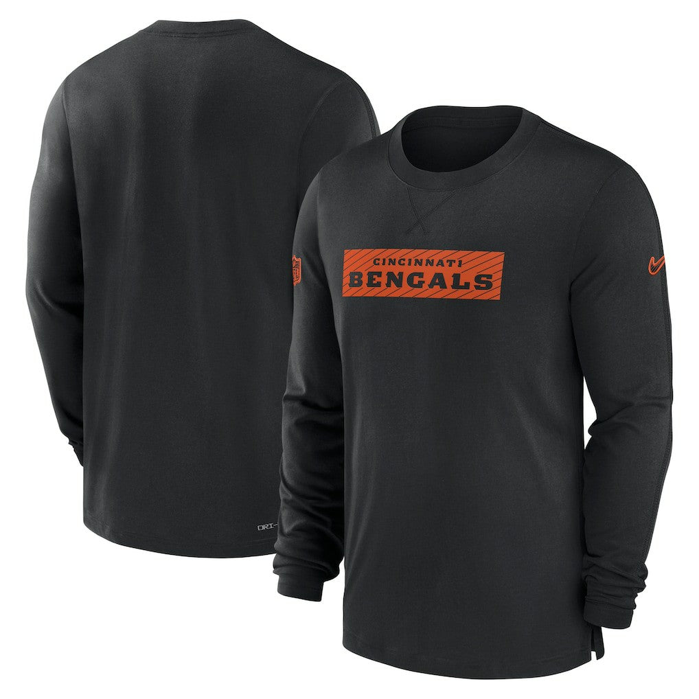 Cincinnati Bengals Nike Sideline Player Performance Long Sleeve T-Shirt