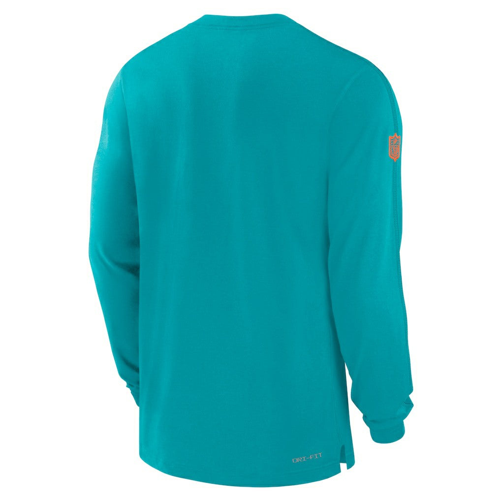 Miami Dolphins Nike Sideline Player Performance Long Sleeve T-Shirt