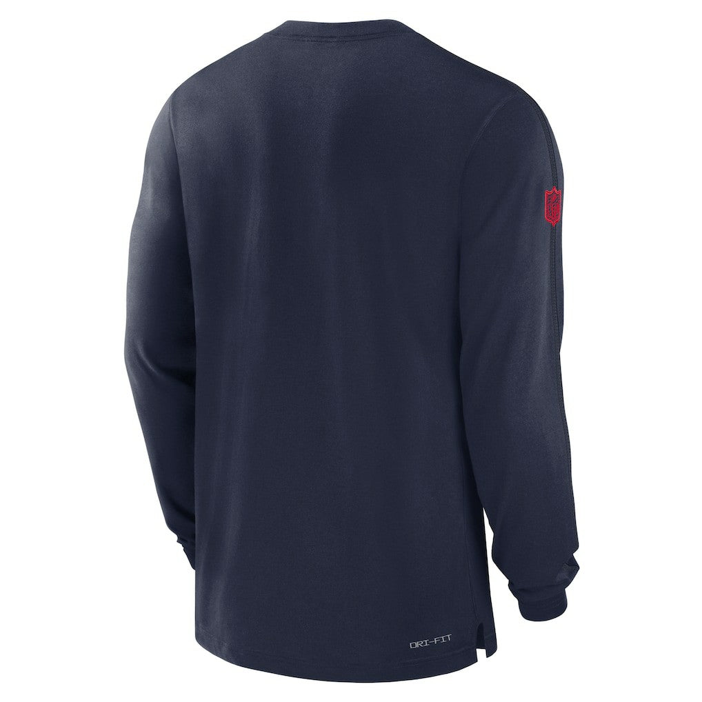 New England Patriots Nike Sideline Player Performance Long Sleeve T-Shirt