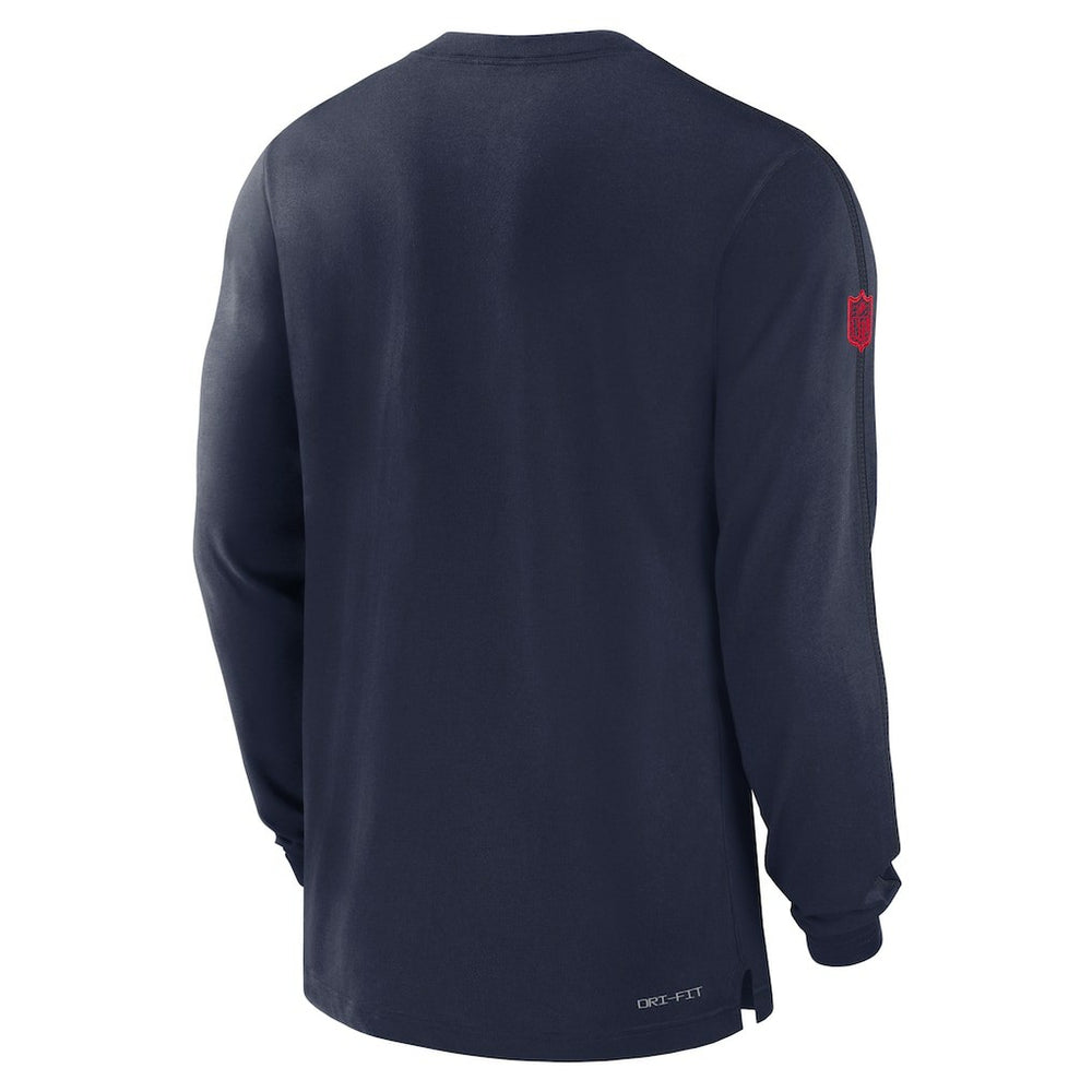 New England Patriots Nike Sideline Player Performance Long Sleeve T-Shirt