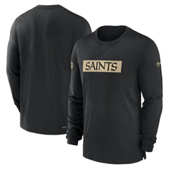 New Orleans Saints Nike Sideline Player Performance Long Sleeve T-Shirt