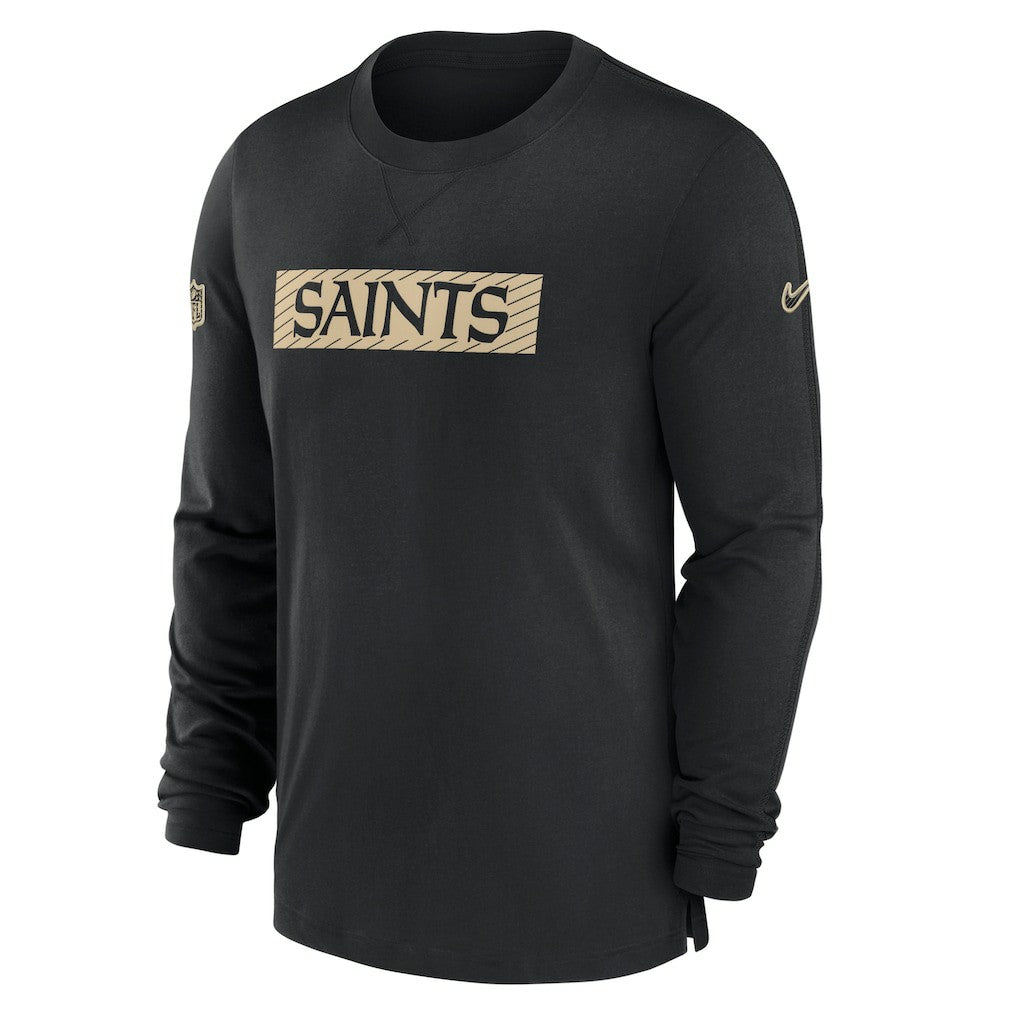New Orleans Saints Nike Sideline Player Performance Long Sleeve T-Shirt