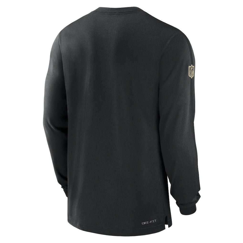 New Orleans Saints Nike Sideline Player Performance Long Sleeve T-Shirt