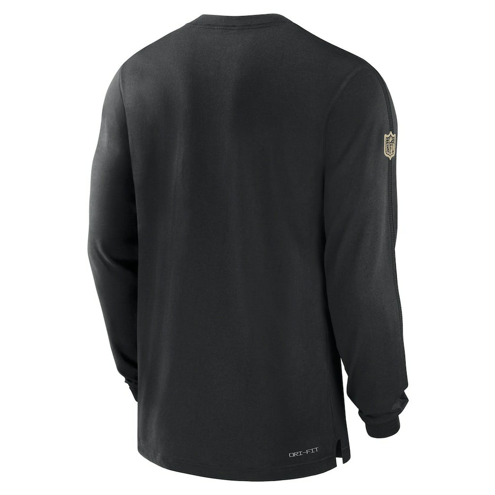 New Orleans Saints Nike Sideline Player Performance Long Sleeve T-Shirt