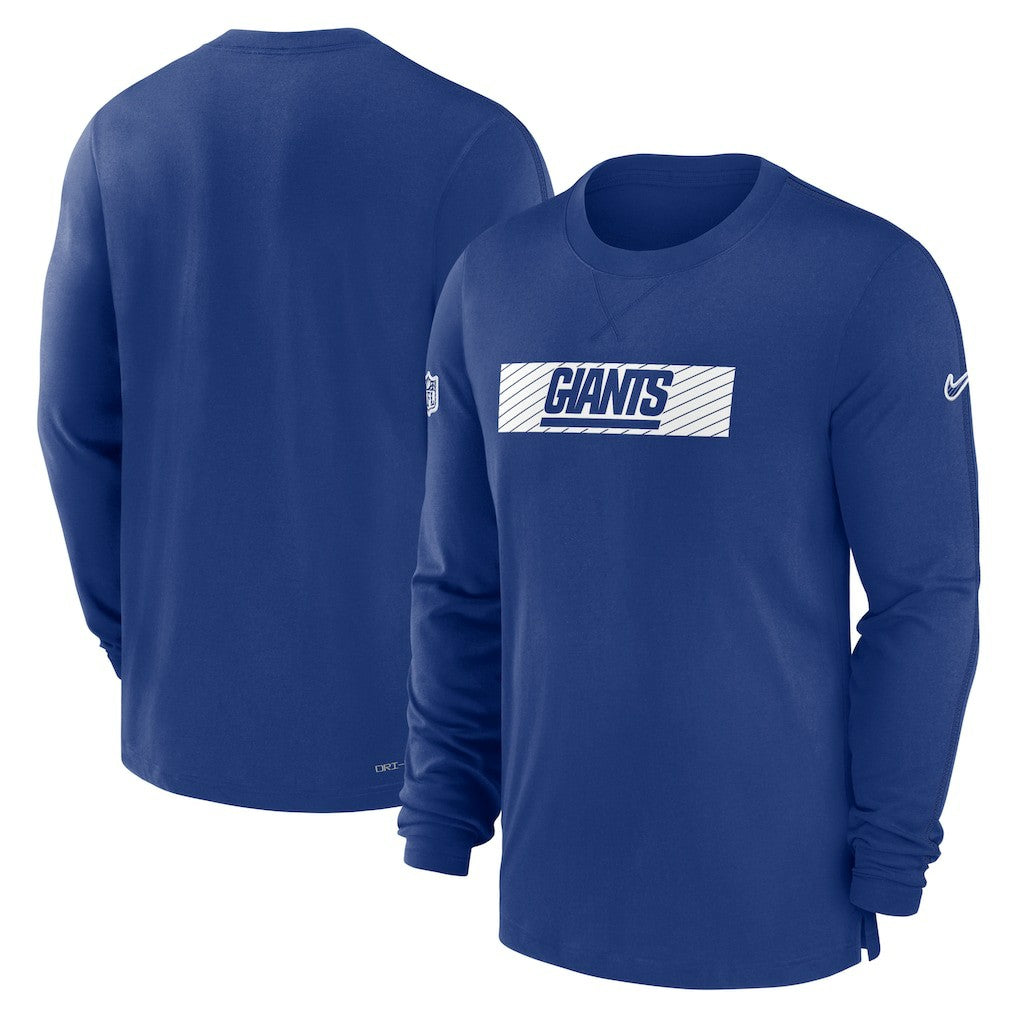 New York Giants Nike Sideline Player Performance Long Sleeve T-Shirt