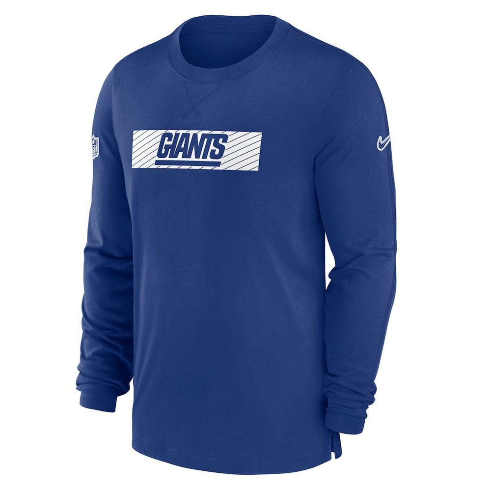 New York Giants Nike Sideline Player Performance Long Sleeve T-Shirt