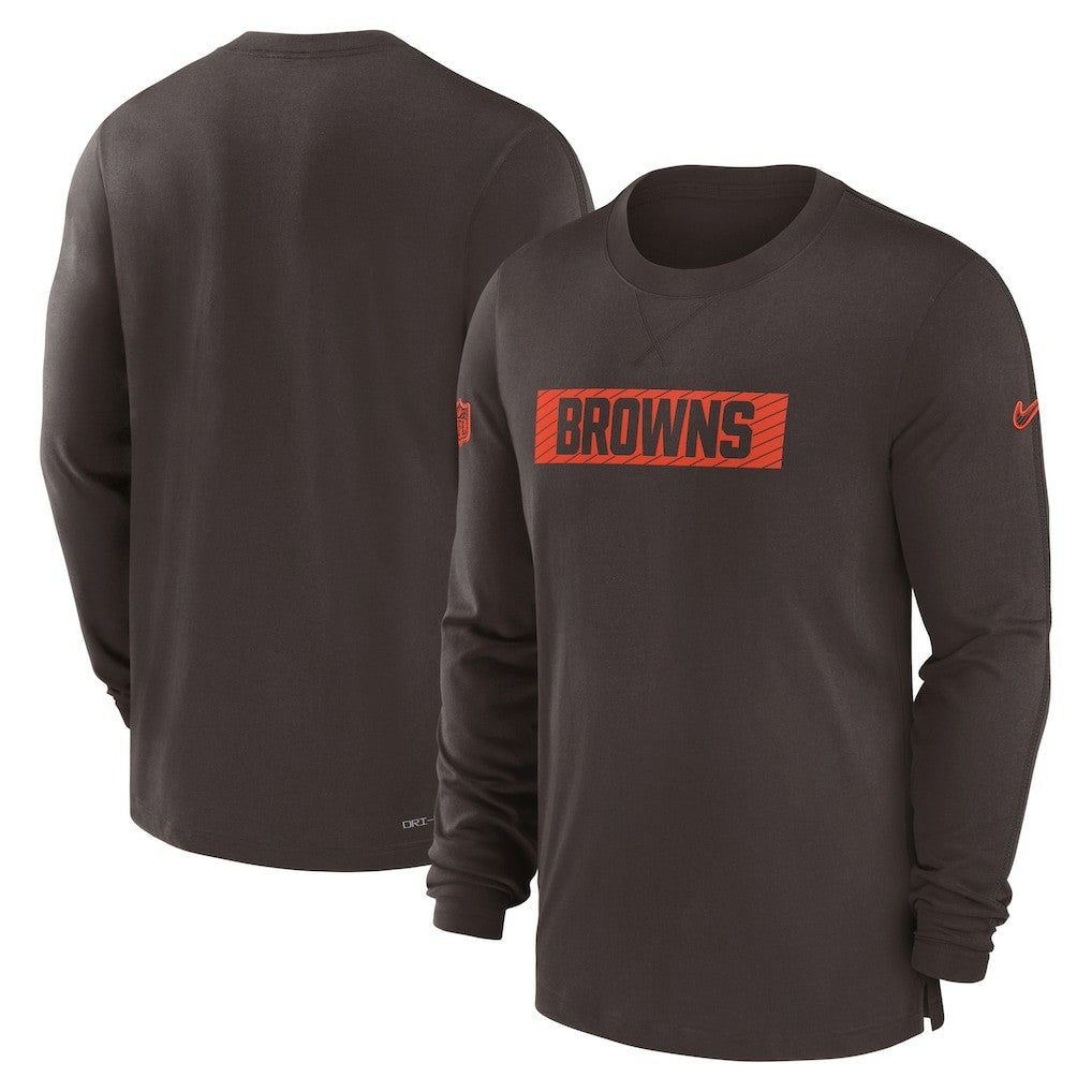 Cleveland Browns Nike Sideline Player Performance Long Sleeve T-Shirt