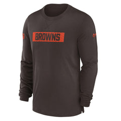 Cleveland Browns Nike Sideline Player Performance Long Sleeve T-Shirt
