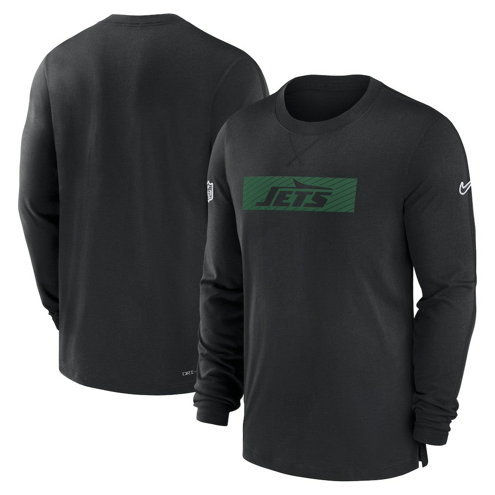 New York Jets Nike Sideline Player Performance Long Sleeve T-Shirt