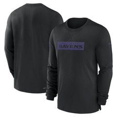 Baltimore Ravens Nike Sideline Player Performance Long Sleeve T-Shirt