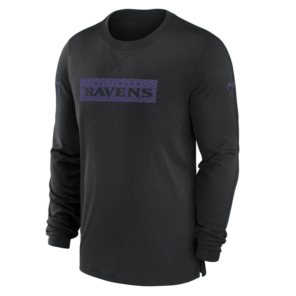 Baltimore Ravens Nike Sideline Player Performance Long Sleeve T-Shirt