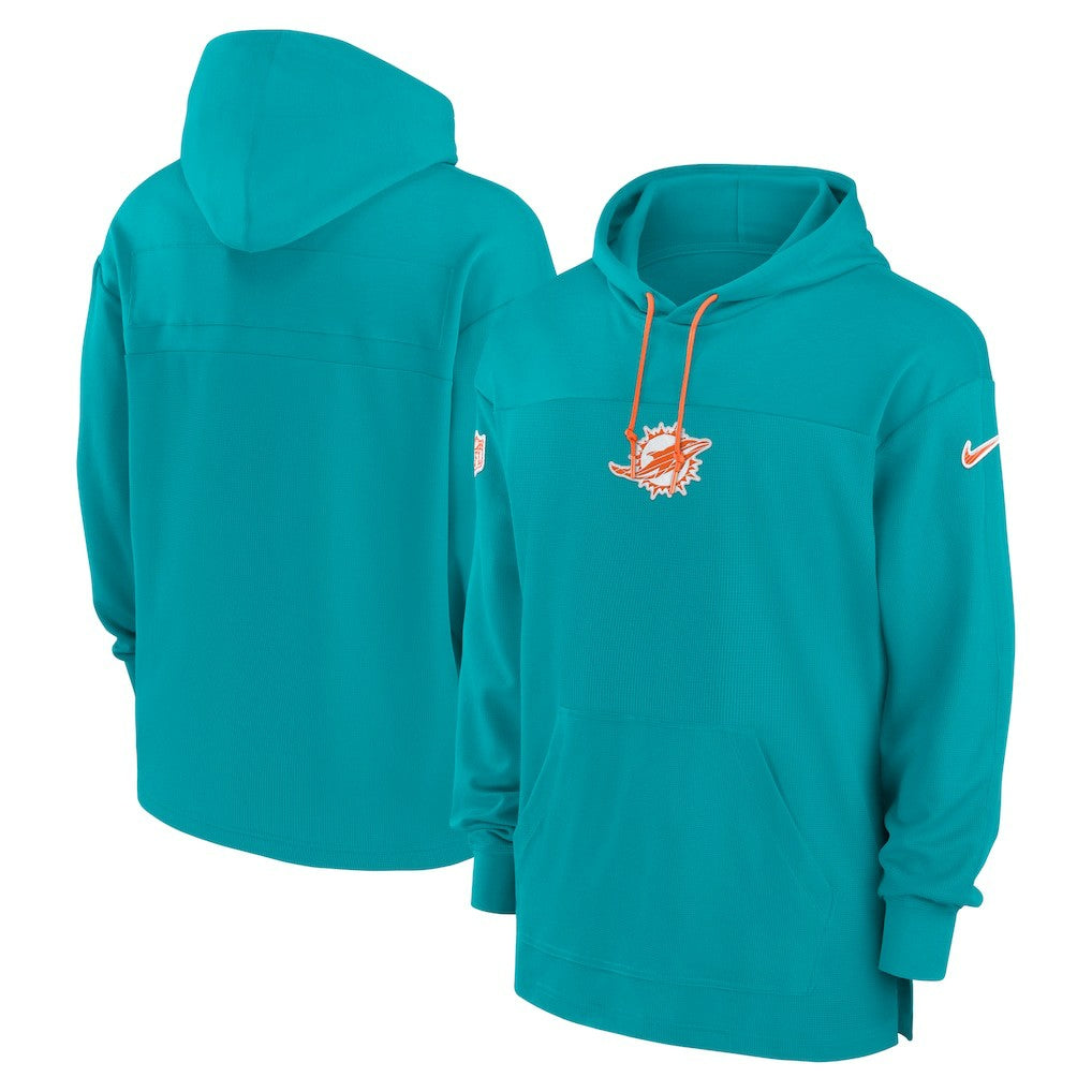 Miami Dolphins Nike Sideline Jersey Performance Pullover Hoodie