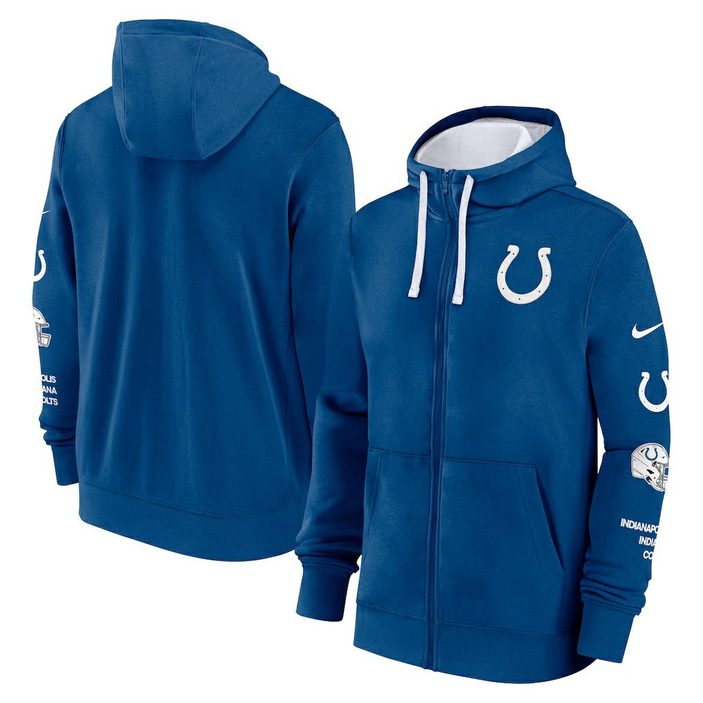 Indianapolis Colts Nike Primetime Club Full-Zip Hoodie