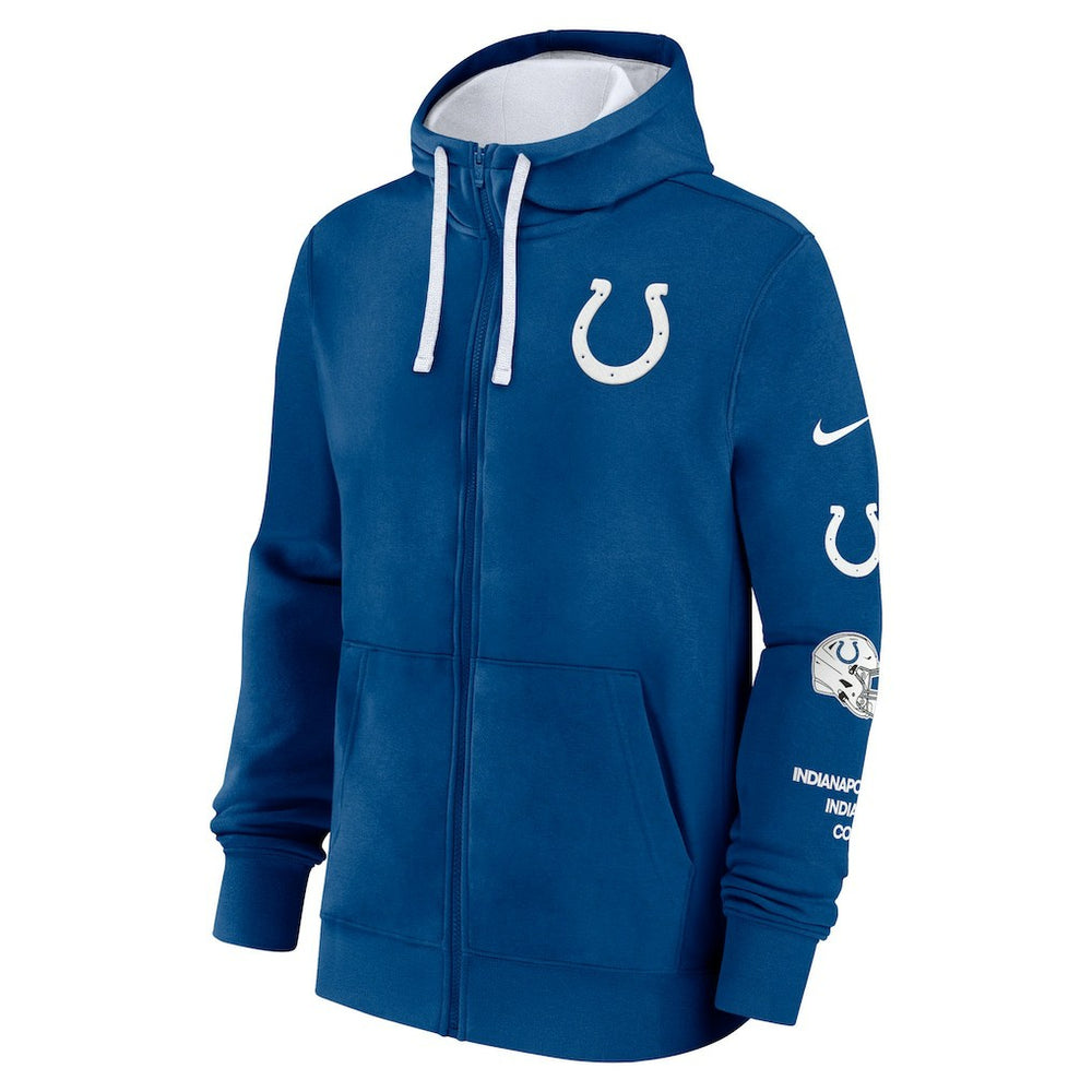 Indianapolis Colts Nike Primetime Club Full-Zip Hoodie