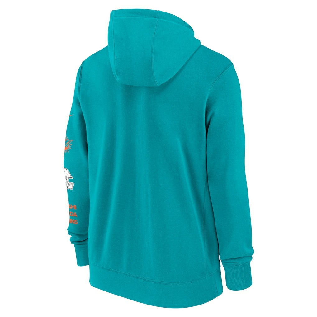 Miami Dolphins Nike Primetime Club Full-Zip Hoodie