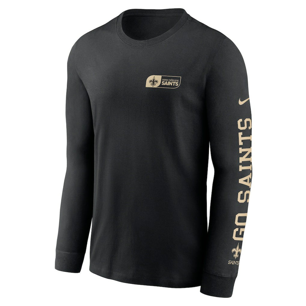 New Orleans Saints Nike All Out Long Sleeve T-Shirt